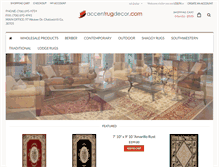 Tablet Screenshot of accentrugdecor.com